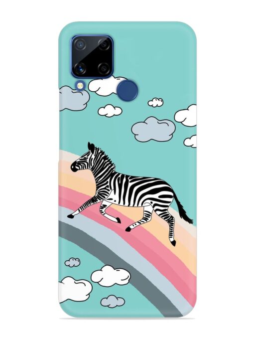 Running Zebra Snap Case for Realme C15 Zapvi