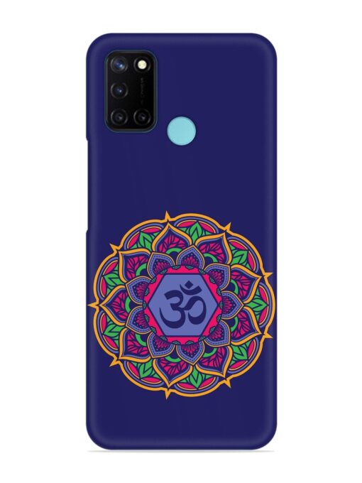 Om Mandala Art Blue Snap Case for Realme C17 Zapvi