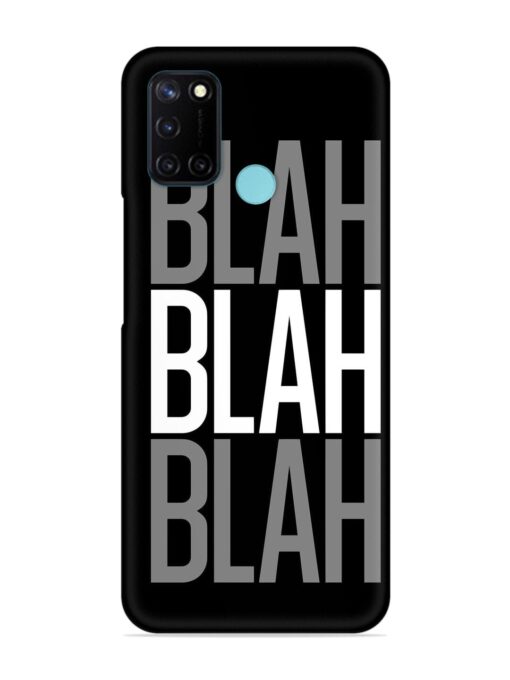 Blah Blah Blah Wallpaper Snap Case for Realme C17 Zapvi