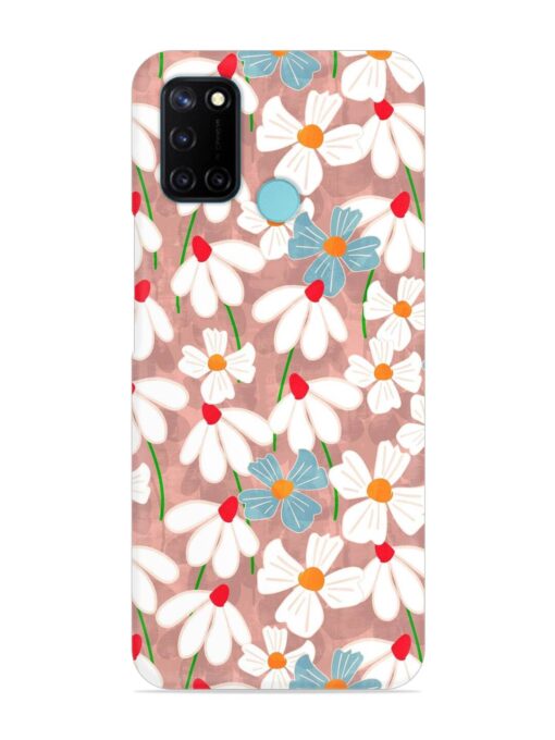 Abstract Petal Flowers Snap Case for Realme C17