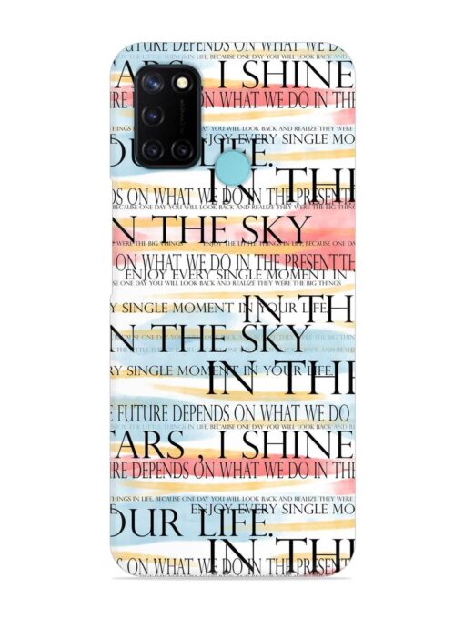 Seamless Slogans Pattern Snap Case for Realme C17