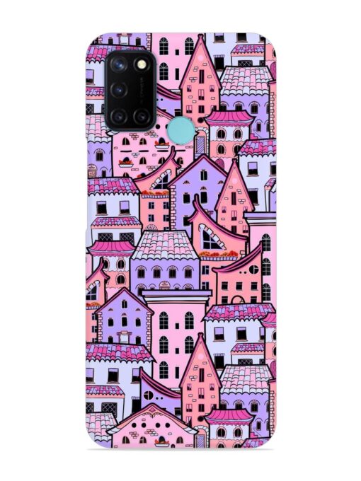 Seamless Pattern Houses Snap Case for Realme C17