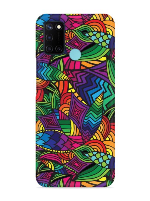 Abstract Multicolor Seamless Snap Case for Realme C17 Zapvi