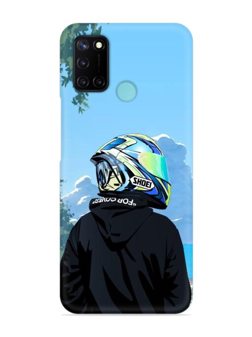 Rider With Helmet Snap Case for Realme C17