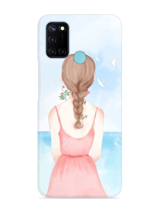 Watercolor Girl Vector Snap Case for Realme C17