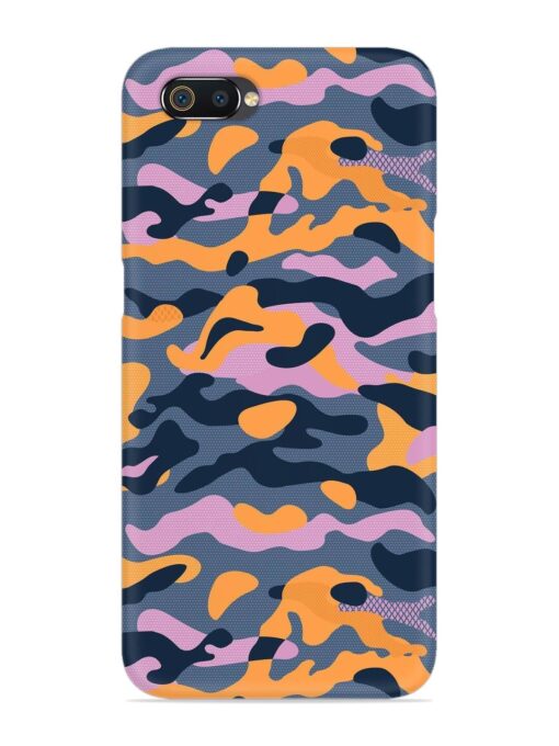 Camouflage Army Military English Orange Art Snap Case for Realme C2