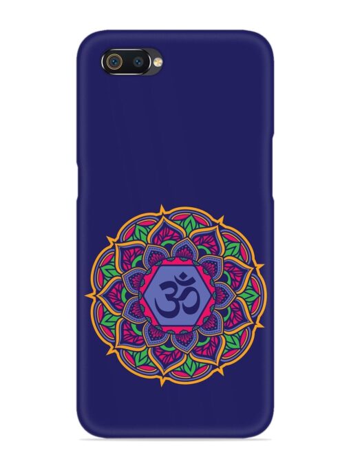 Om Mandala Art Blue Snap Case for Realme C2