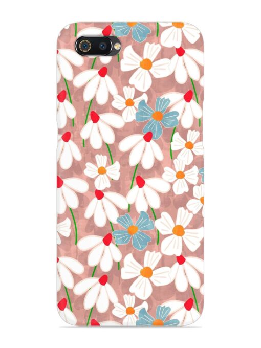 Abstract Petal Flowers Snap Case for Realme C2