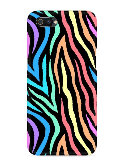 Colorful Abstract Zebra Snap Case for Realme C2