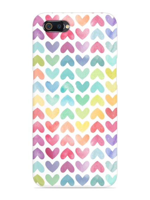 Seamless Colorful Watercolor Snap Case for Realme C2