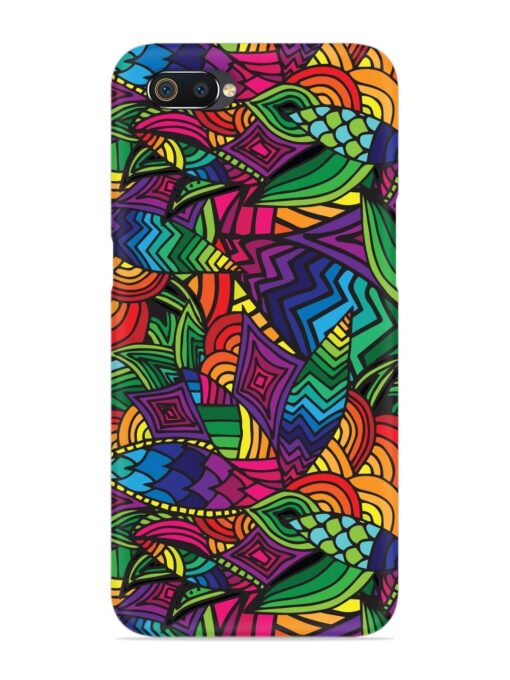 Abstract Multicolor Seamless Snap Case for Realme C2 Zapvi