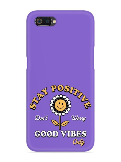 Retro Positive Flower Snap Case for Realme C2