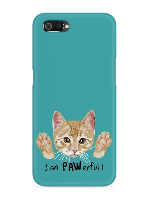 Typography Slogan Cat Snap Case for Realme C2