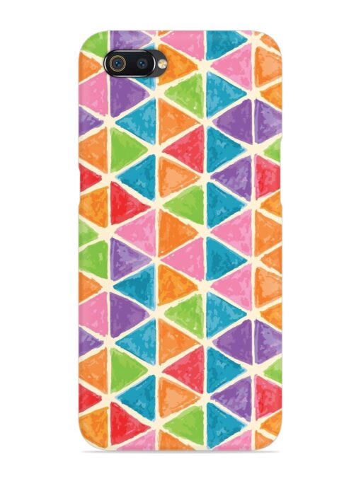 Seamless Colorful Isometric Snap Case for Realme C2 Zapvi