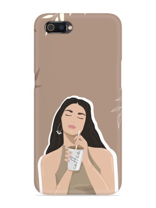 Girl With Coffee Snap Case for Realme C2