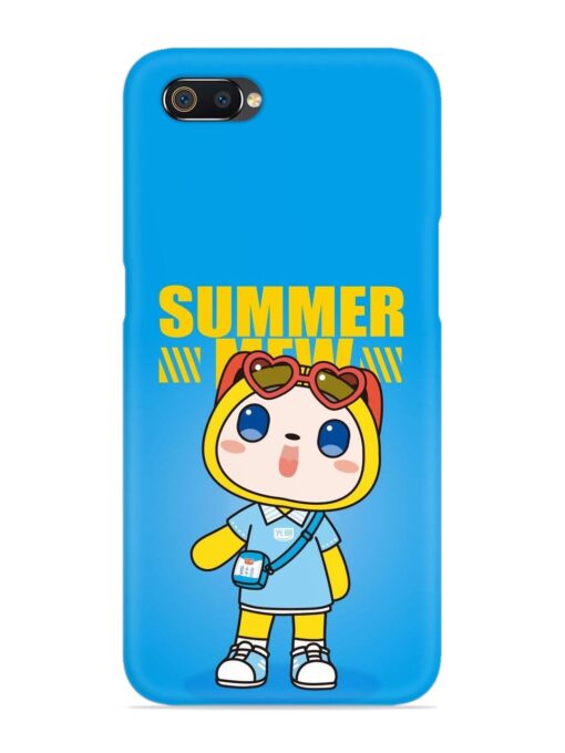 Summer Mew Cartoon Snap Case for Realme C2 Zapvi