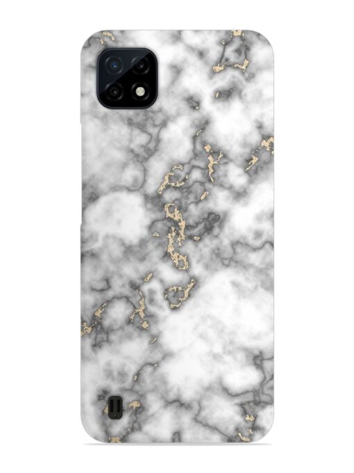 Gray And Gold Marble Snap Case for Realme C20