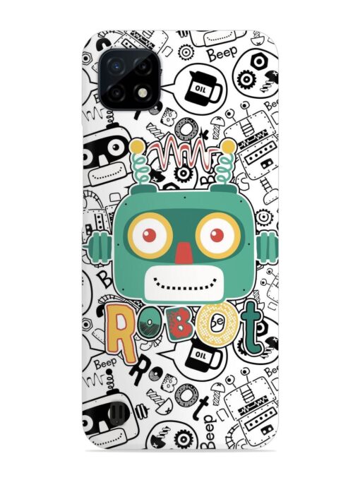 Robot Modern Seamless Pattern Snap Case for Realme C20