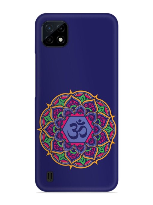 Om Mandala Art Blue Snap Case for Realme C20