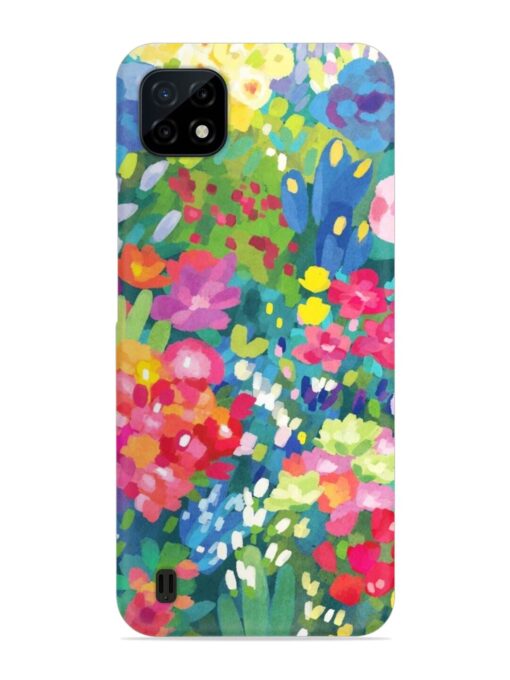 Watercolor Flower Art Snap Case for Realme C20 Zapvi