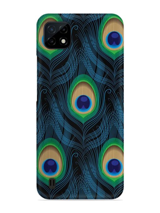 Seamless Pattern Peacock Snap Case for Realme C20 Zapvi