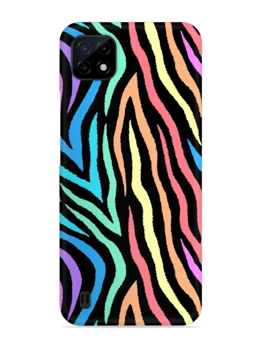 Colorful Abstract Zebra Snap Case for Realme C20