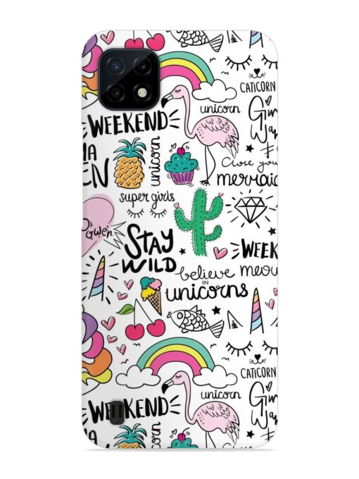 Unicorn Ice Cream Snap Case for Realme C20