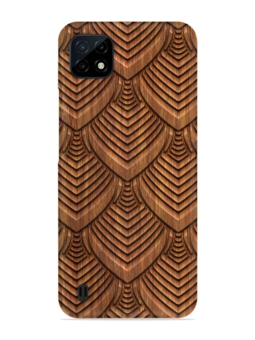 Carved Pattern On Snap Case for Realme C20