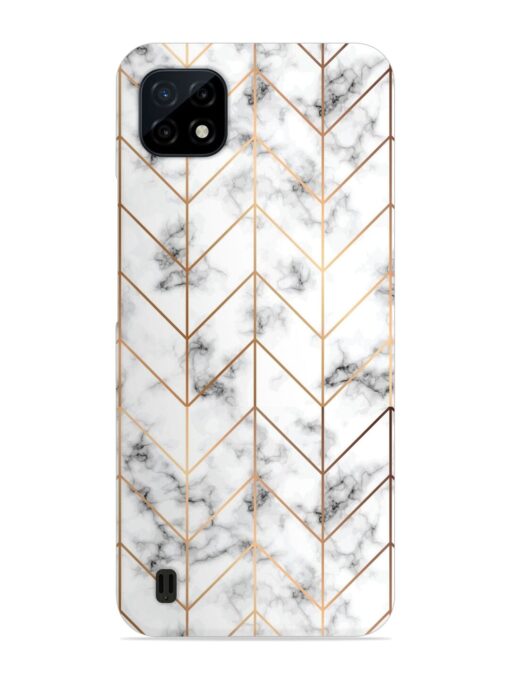 Vector Marble Texture Snap Case for Realme C20 Zapvi