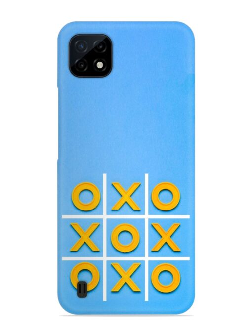 Yellow Plastic Crosses Snap Case for Realme C20