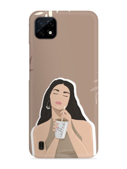 Girl With Coffee Snap Case for Realme C20