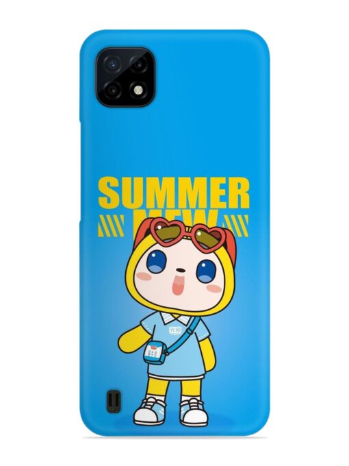 Summer Mew Cartoon Snap Case for Realme C20