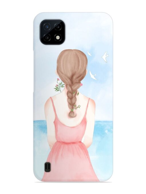 Watercolor Girl Vector Snap Case for Realme C20 Zapvi