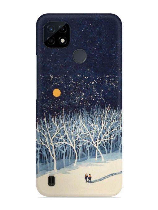 Full Moon Snowshoe Tour Snap Case for Realme C21 Zapvi