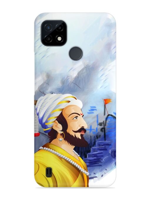 Shivaji Maharaj Color Paint Art Snap Case for Realme C21 Zapvi