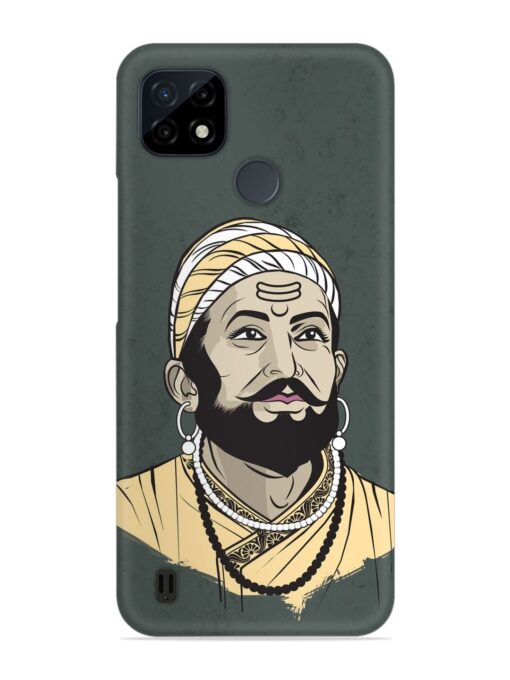 Shivaji Maharaj Vector Art Snap Case for Realme C21