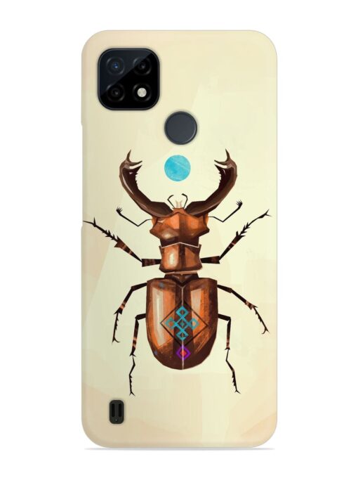 Stag Beetle Vector Snap Case for Realme C21 Zapvi