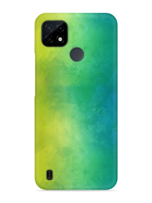 Yellow Green Gradient Snap Case for Realme C21 Zapvi