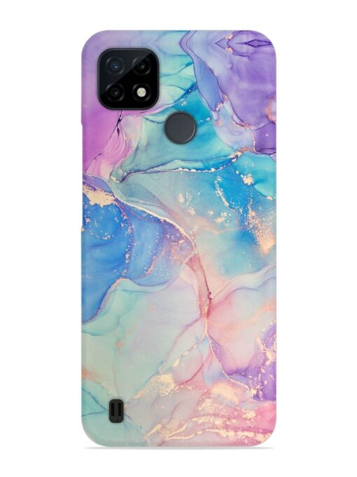 Alcohol Ink Colors Snap Case for Realme C21 Zapvi