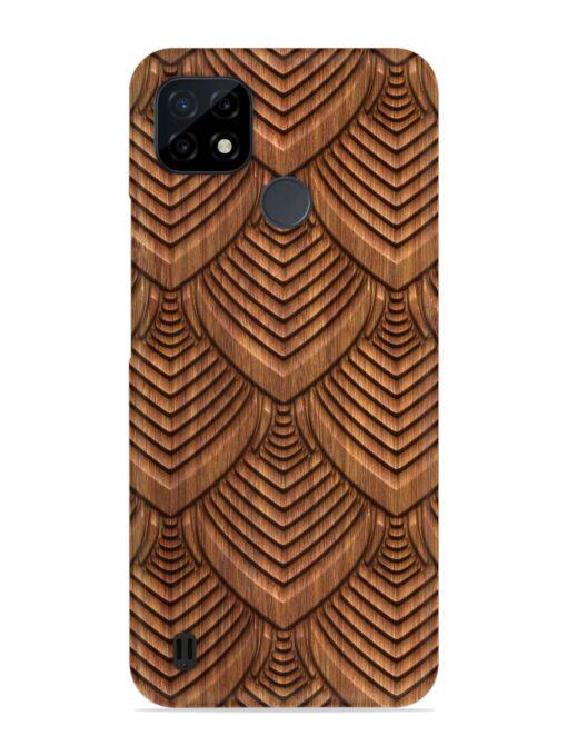 Carved Pattern On Snap Case for Realme C21 Zapvi