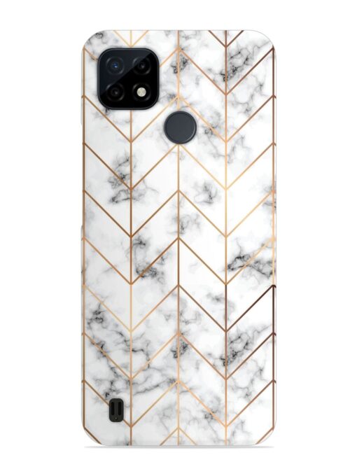 Vector Marble Texture Snap Case for Realme C21 Zapvi