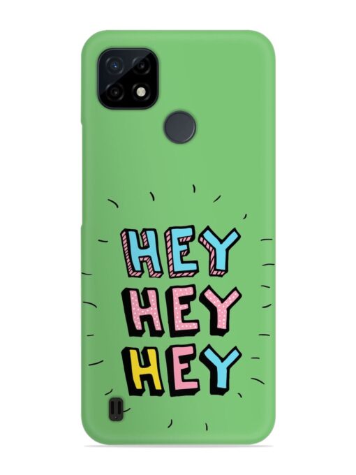 Hey Vector Cartoon Snap Case for Realme C21 Zapvi