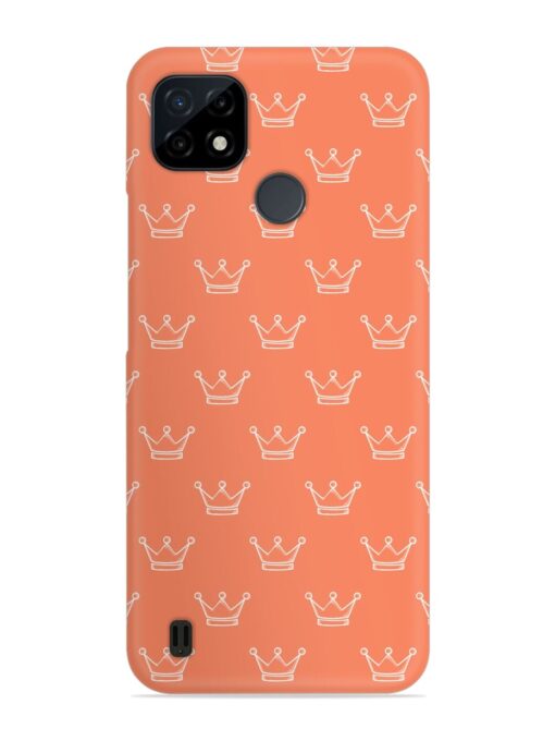 Hand Drawn Crown Snap Case for Realme C21 Zapvi