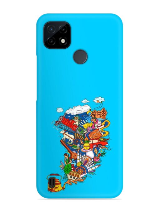 Vector Design Indian Snap Case for Realme C21 Zapvi