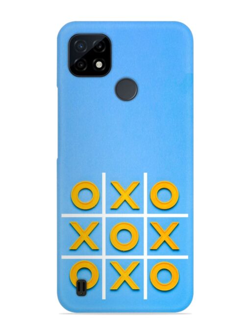 Yellow Plastic Crosses Snap Case for Realme C21