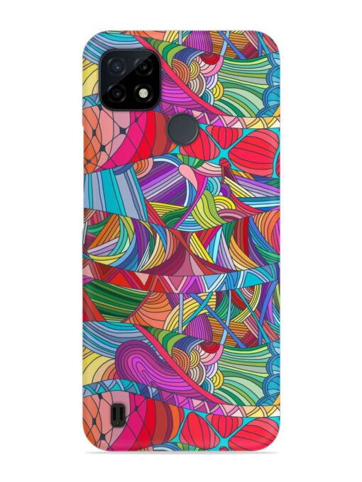 Seamless Patterns Hand Drawn Snap Case for Realme C21 Zapvi