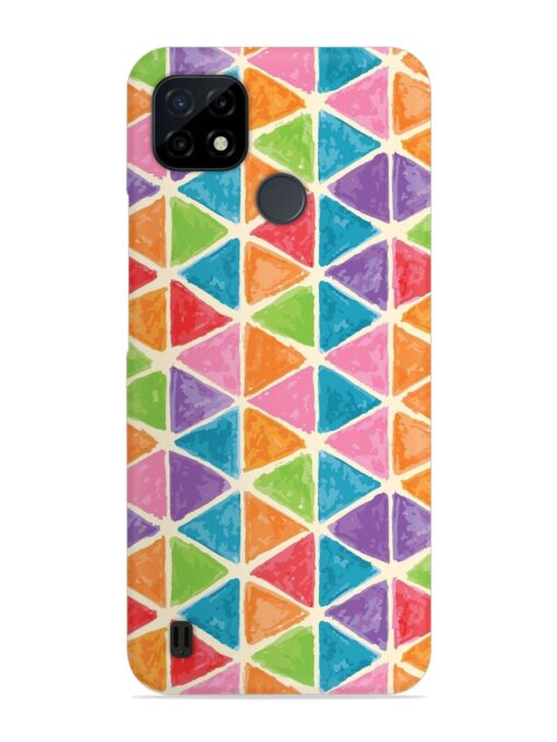 Seamless Colorful Isometric Snap Case for Realme C21 Zapvi