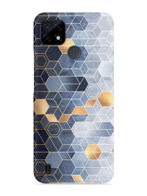 Geometric Abstraction Hexagons Snap Case for Realme C21 Zapvi