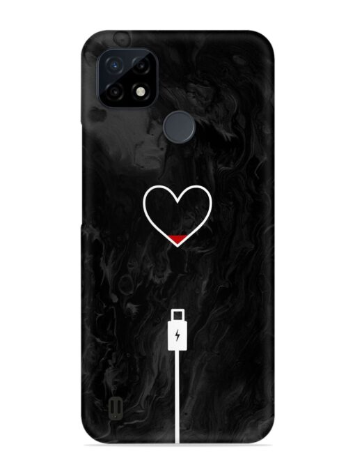 Heart Charging Vector Snap Case for Realme C21 Zapvi