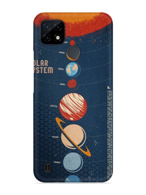 Solar System Vector Snap Case for Realme C21 Zapvi